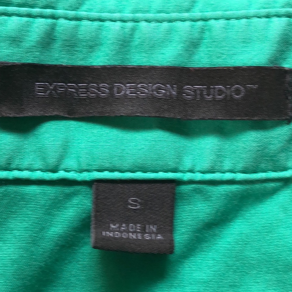 Express Design Studio Button Down Top - Mint - image 6